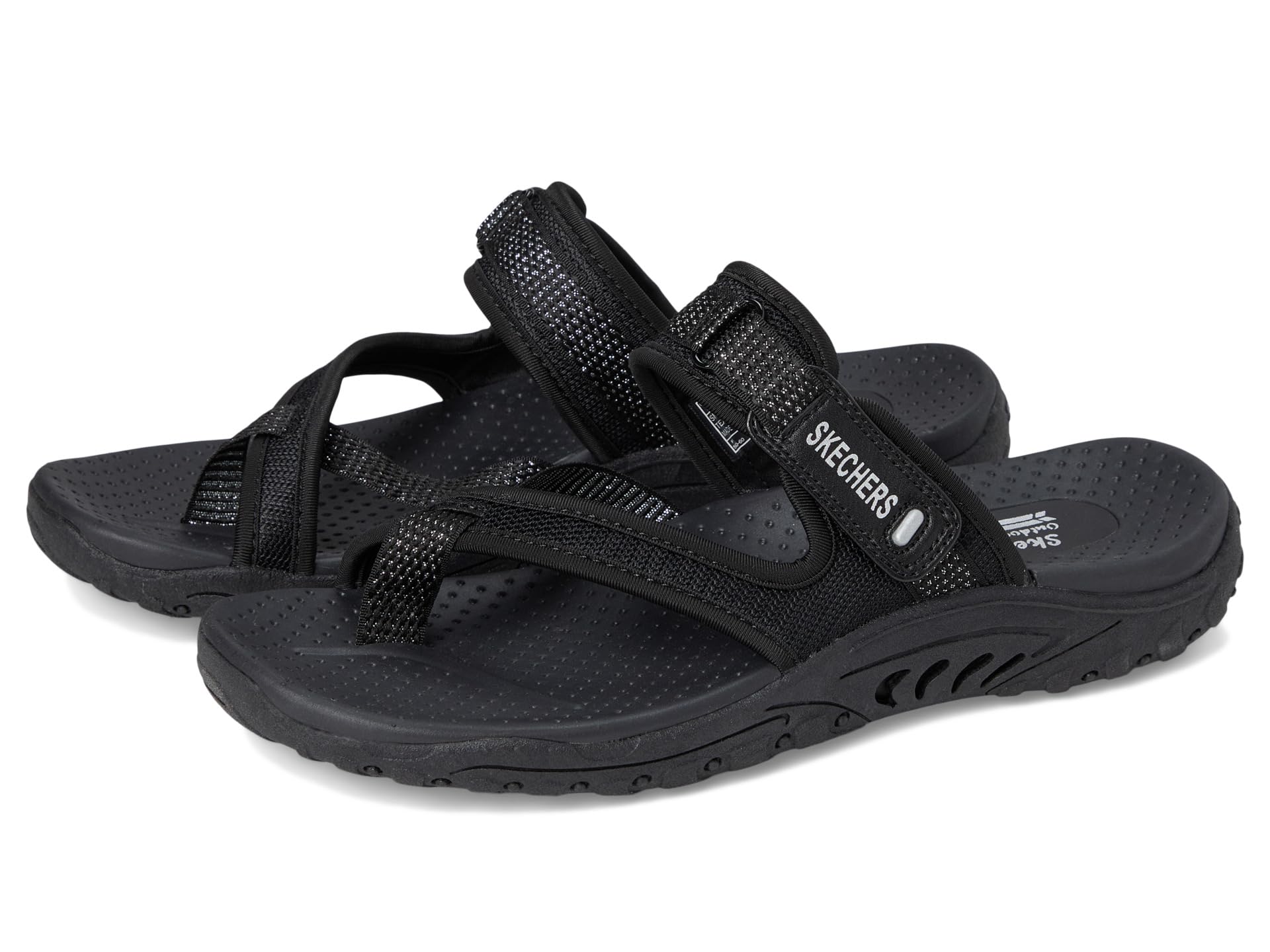 SKECHERS Women's Flat Sandals Shoes - Picture 2 of 15